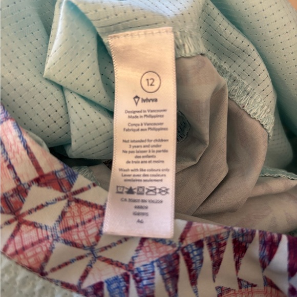 Ivivva by Lululemon geometric print short sleeve dress size 12 - Picture 9 of 10